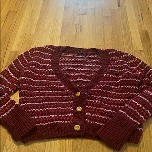 For Love&Lemons Jean-Paul Chunky Knit Cardigan Sz L